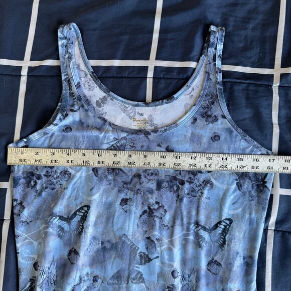 No Boundaries Blue Butterfly Tank Top Juniors XL (15–17) - Picture 4 of 5